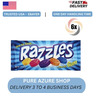 6x Packungen Razzles Original verschiedene Geschmacksrichtungen Süßigkeiten Kaugummi 1,4oz (schneller Versand!) - Bild 1 von 4
