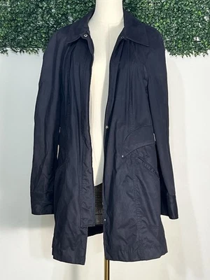 Chaqueta Cole Haan Clásica Old Money Negra Estilo Trench Talla XL Foto 1 de 4