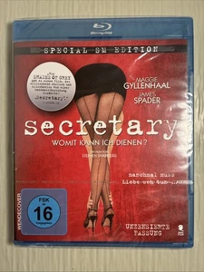 Secretary 2002 Blu-ray James Spader Maggie Gyllenhaal SM Edition Region B NEW - Imagen 1 de 2