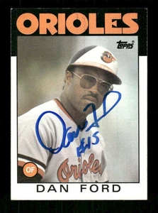 1986 Topps 753 Dan Ford signed auto autograph  MZ BXCP56 - Picture 1 of 2