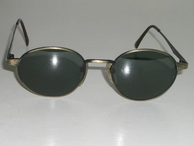 GAFAS DE SOL DE PELTRE REDONDAS ELEGANTES CRISTAL GRIS VERDOSO REVO 1202/010 48 mm DE COLECCIÓN Foto 1 de 4