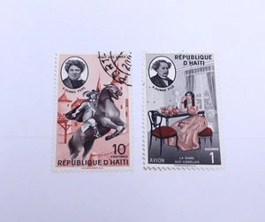 Lote de estampillas postales de Haití 1995 famoso escritor Alexander Dumas - Imagen 1 de 2