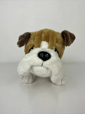 GANZ Webkinz Tan & White Bulldog 8" Plush Stuffed Animal Toy ~ No Code - Image 1 of 4