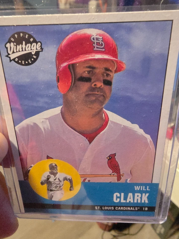 2001 Upper Deck Vintage Will Clark #206 mint - Image 1 of 2