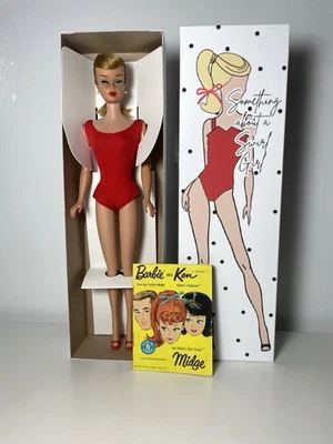 Stunning Ash Blonde Swirl Ponytail Barbie Vintage 1964 Mattel - Image 1 of 4