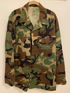 US Military ARMY Camo Green Woodland Fatigue Combat Jacket NATO Size Medium Long - Picture 1 of 6