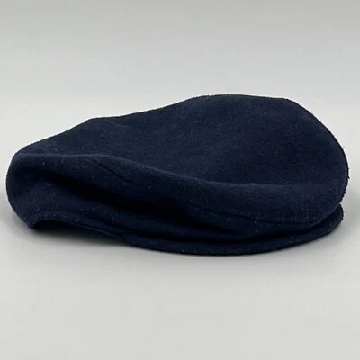 Navy Blue Flat Cap Toddler Size 12M-24M Newsboy Hat Cabbie Mini Fashion - VGC - Image 1 of 4