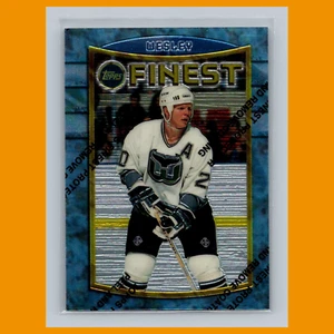 Tarjeta de hockey Glen Wesley #60 1994 Topps Finest Hartford Whalers NHL CASI NUEVA - Imagen 1 de 3