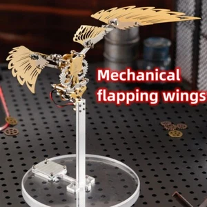 3D Metal Dragon Wing Model Puzzle Mechanical Flapping Wings DIY Punk Assembly - Bild 1 von 15