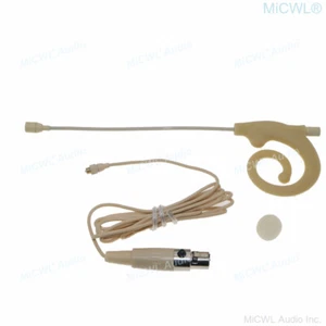 Caracol beige auricular auricular micrófono para Shure cuerpo Mini 4Pin cable desmontable - Imagen 1 de 8