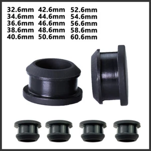 Black Silicone Rubber Snap-On Hole Plugs Tube Inserts Stoppers Ø 30.6mm - 60.6mm - Picture 1 of 10