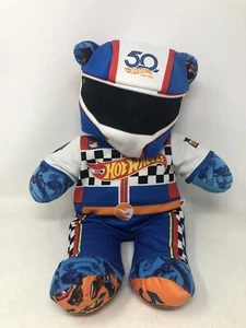 Build A Bear Hot Wheels 50 Year Special Edition 16" Plush with Outfit & Helmet - Picture 1 of 11