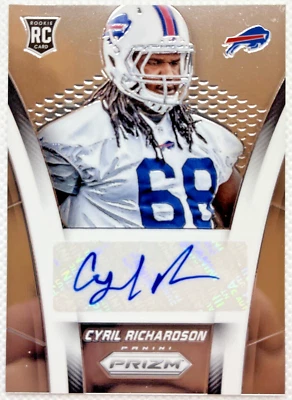 2014 Panini Prizm Auto Rookie Cyril Richardson #AR-CR Auto RC - Image 1 of 2