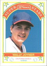 1989 Nissen Baseball Card #1 Wally Joyner