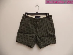 Abercrombie & Fitch Women's Stretch Green Patterned Shorts Size 28, 5" Inseam. - Picture 1 of 8