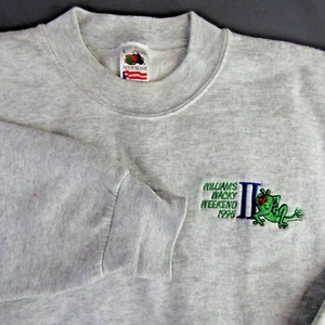 William's Wacky Weekend 1995 Vintage Crewneck Sweatshirt Herren Gr. L Frosch Large - Bild 1 von 9