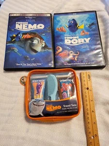 Lot Finding Nemo 2-Disc Disney , Finding DORY & RARE NEMO TRAVEL TOTE UNUSED - Picture 1 of 4