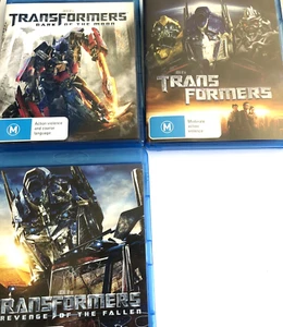 Transformers Blu-ray Movie Collection Shia LaBeouf Mark Wahlberg Action dramaVGC - Picture 1 of 4