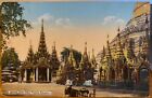 Myanmar Burma Postcard SHWE DAGON PAGODA Shwee Dragon RANGOON Shrines 1921