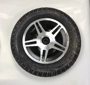 Used Pride Jazzy 14"x3" 3.00-8 Black Flat-Free Drive Wheel Assembly - Picture 1 of 3
