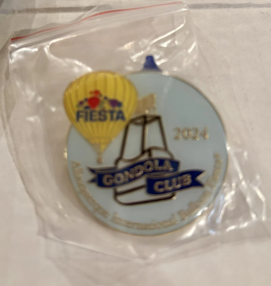 2024 Albuquerque 52nd Anniversary Balloon Fiesta  Gondola Club NEW Pin with Bag - Image 1 of 2