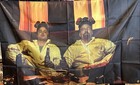 Breaking Bad TV Walter White and Jesse Pinkman Drinking Beer Flag Banner 3x5 Ft