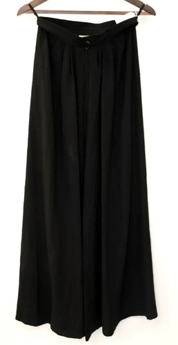 SAINT LAURENT (YSL) Maxi gonna float nera vintage YVES SAINT LAURENT variante taglia 40 UK 28"