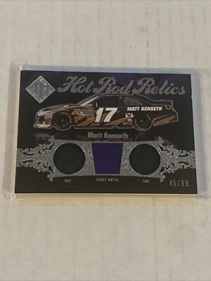 2012 Press Pass Matt Kenseth Hot Rod Relics Tire + Sheet Metal Race Used #45/99 - Image 1 of 2