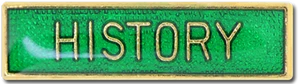 Geschichte Schule Fach Bar Pin Anstecker in grüner Emaille - Bild 1 von 2