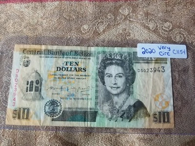 Belize 10 Dollars 2020 Very Circulated - C1154 Tariff Incl - Image 1 of 2