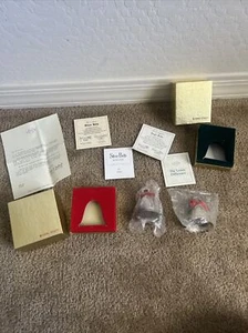 Kirk Stieff Bell x2 - Silver Bells & Jingle Bells - Musical with Certificate - Picture 1 of 8
