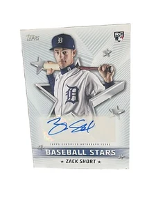 2022 Topps Series 1 Zack Short Baseball Stars Rookie RC Auto #BSA-ZS Tigers C130 - Picture 1 of 3