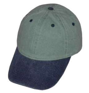 E-Flag 2 Tone Baseball Cap Pigment Dyed Washed Cotton Cap Adjustable Hat - Picture 1 of 8