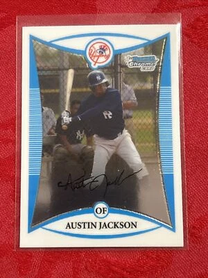 Bowman Chrome 2008 Austin Jackson (RC) BCP50 SP New York Yankees Foto 1 de 4