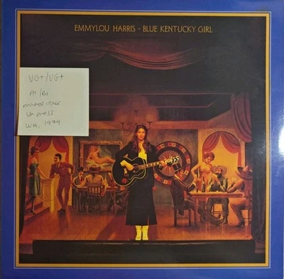 Emmylou Harris ‎Blue Kentucky Girl Vinyl Record VG+/VG+ K56627 1979 Foto 1 de 2