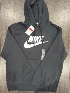 Neu Nike Sportswear Club Fleece Grafik Pullover Hoodie Sty BV2973-010 für Herren Gr. L - Bild 1 von 3