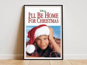 1998 I'll Be Home For Christmas Movie Poster Holiday Film Wall Decor, No Frame - Picture 1 of 2