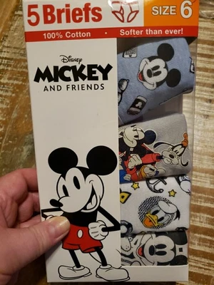 Calzoncillos Mickey Mouse para niños multicolores - talla 6 [paquete de 4] abiertos falta uno PR Foto 1 de 2