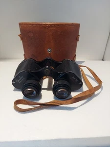 Binoculars 8x30 Binolux With Ostrich Carry Case Built In Compass Vantage - Picture 1 of 14