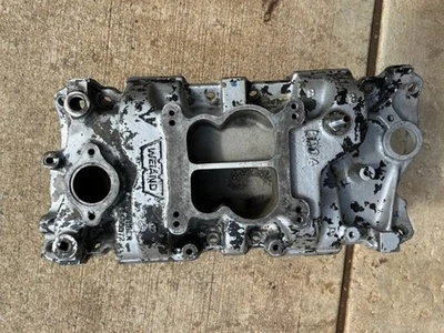 Weiand Small Block Chevy V8 Quad 8004 Intake Manifold Aluminum Hot Rod Foto 1 de 4