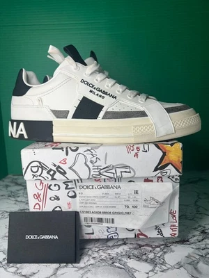 Dolce & Gabbana Portofino Light Sneakers White Black Gray EU 43 US 10 - Image 1 of 4