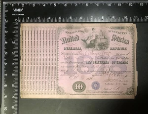 Ingresos de Estados Unidos; sello fiscal especial; fabricante de cigarros; 1878; usado - Imagen 1 de 1