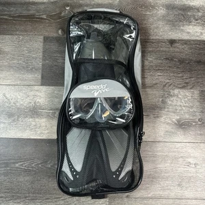 Speedo Drive Swim Bag Gray and Black 19x7x3 inches - Picture 1 of 19