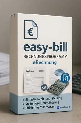 easy‑bill Rechnungsprogramm – Windows-Software für Rechnung | eRechnung - Bild 1 von 4