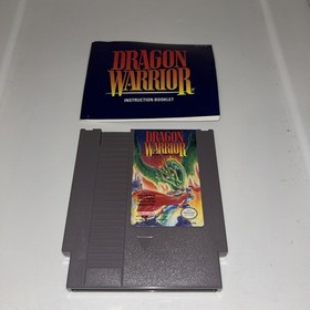 Dragon Warrior - with Manual (Nes, Nintendo Entertainment System) Tested/Working