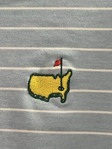 Peter Millar Masters Augusta National Logo Golf Polo M blau weiß gestreift - Bild 1 von 12
