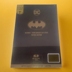 Batman McFarlane Toys Dark Knights of Steel Patina Edition DC Gold Label LE 5400 - Picture 1 of 8