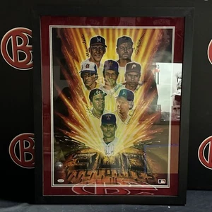 Nolan Ryan Tom Seaver MLB 300 Wins Signed Framed 18x24 JSA LOA Autographed Auto - Picture 1 of 8