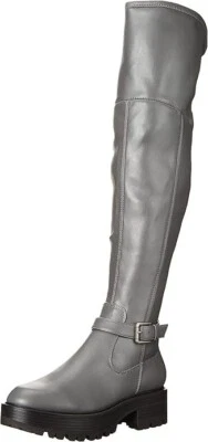 Botas para mujer Guess Frazer sobre la rodilla gris medio talla 7,5 M Foto 1 de 4