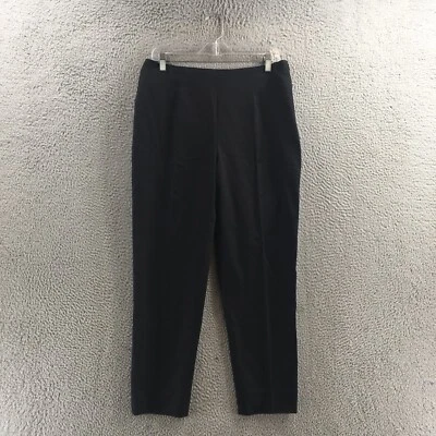Bernard Zins Dress Pants Womens 10 (Actual 33X27) Black High Rise Tapered Cut - Image 1 of 4